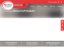 Tablet Screenshot of kuechentreff-elmshorn.de